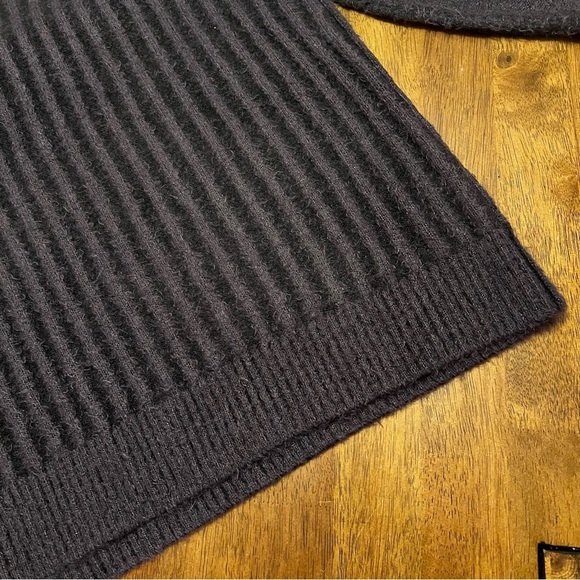 Free People Big City Turtleneck Sweater L Charcoal Soft Cozy Fall Winter Classic - Picture 7 of 13